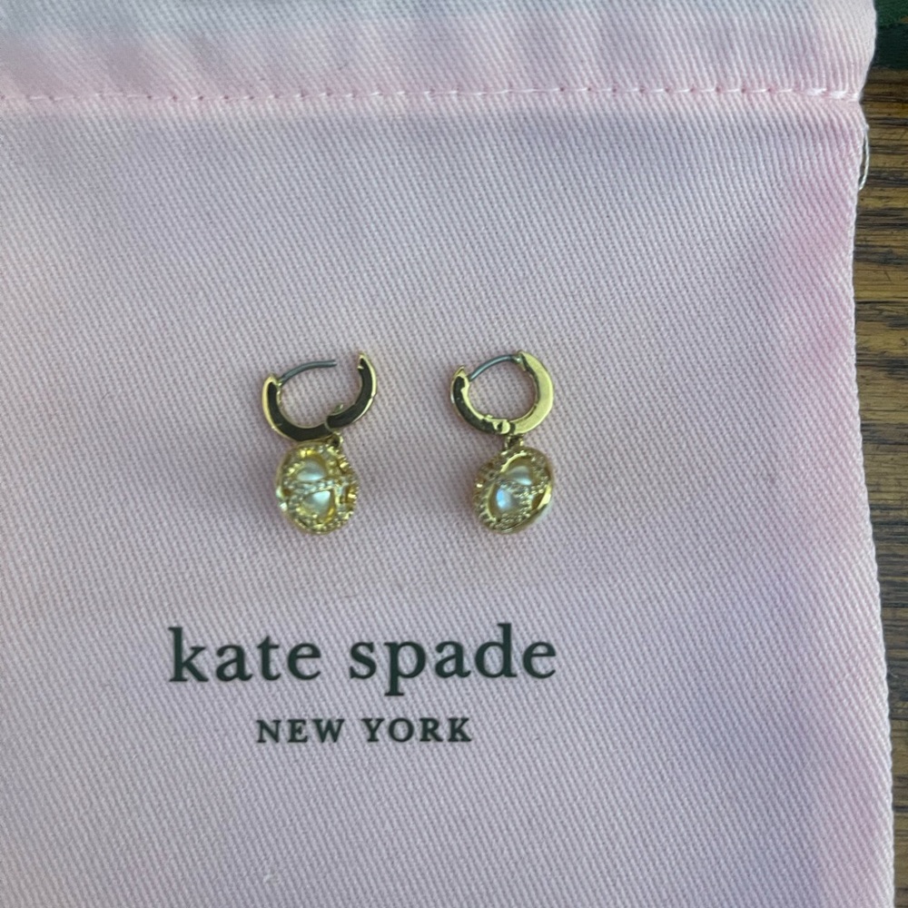 Kate Spade New York Gold Pave Earrings